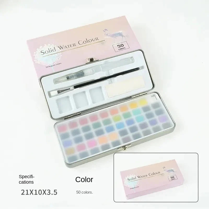 Watercolor Paint with Brushes, Professional Palette,Vibrant Travel Art Kit for Adults and Artists, Watercolor Painting Supplies
