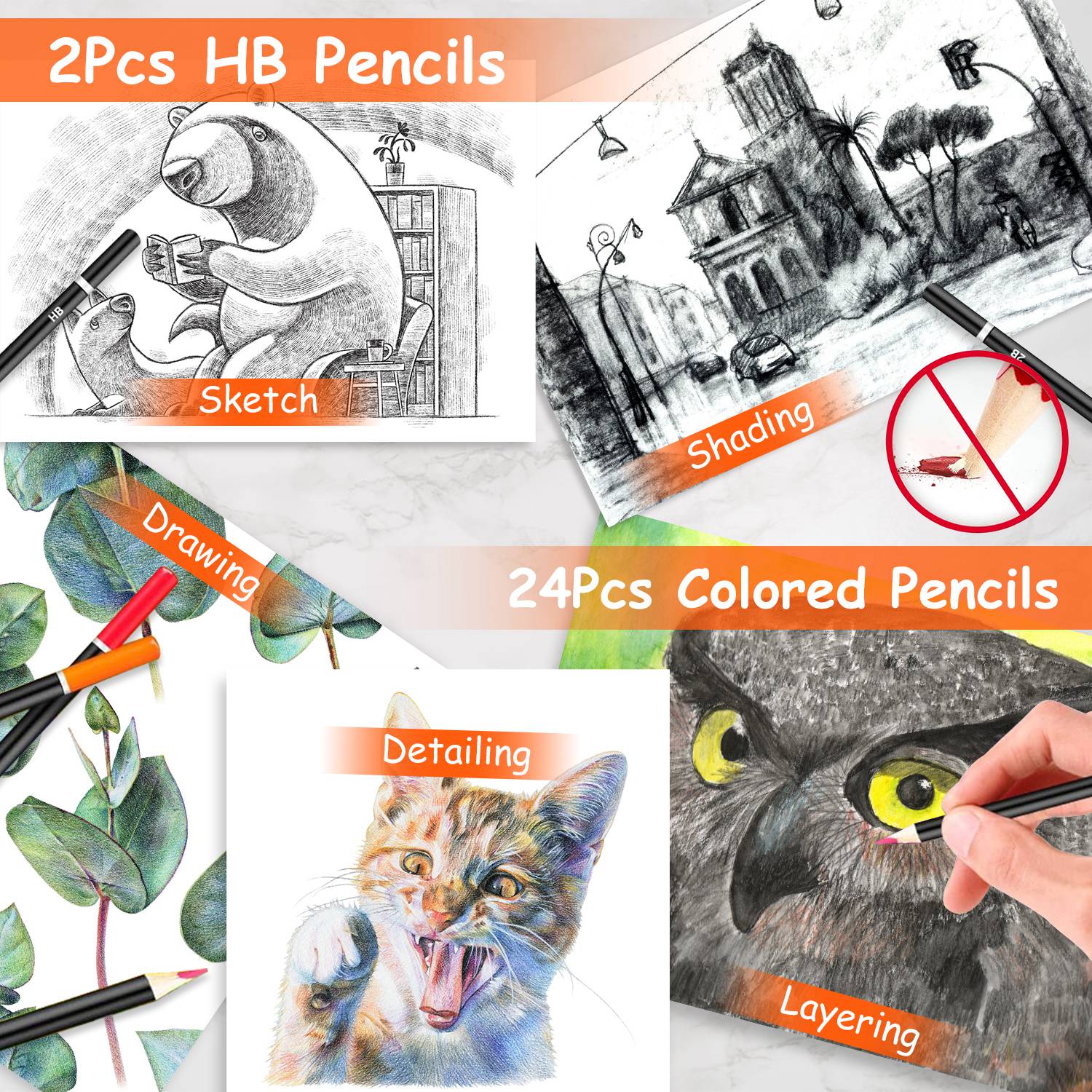140Pcs Art Supplies With Colored Pencils Oil Pastels Crayons, Watercolor Cakes Brushes Sharpener Eraser In Elegant Wooden Box Professional Art Kit For